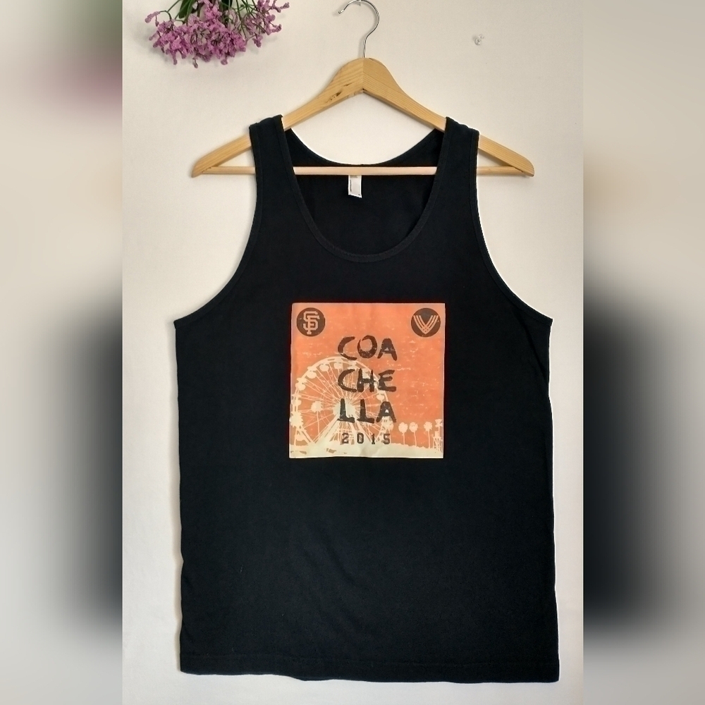 Coachella 2015 Tank Top Size Medium Festival Music Tank Top Grunge 90s